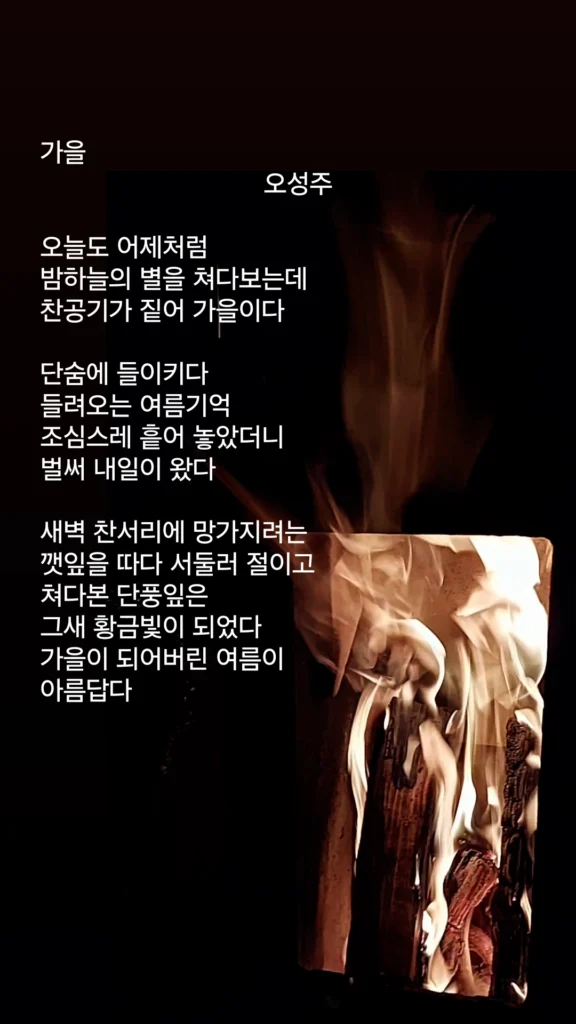 오성주 가을